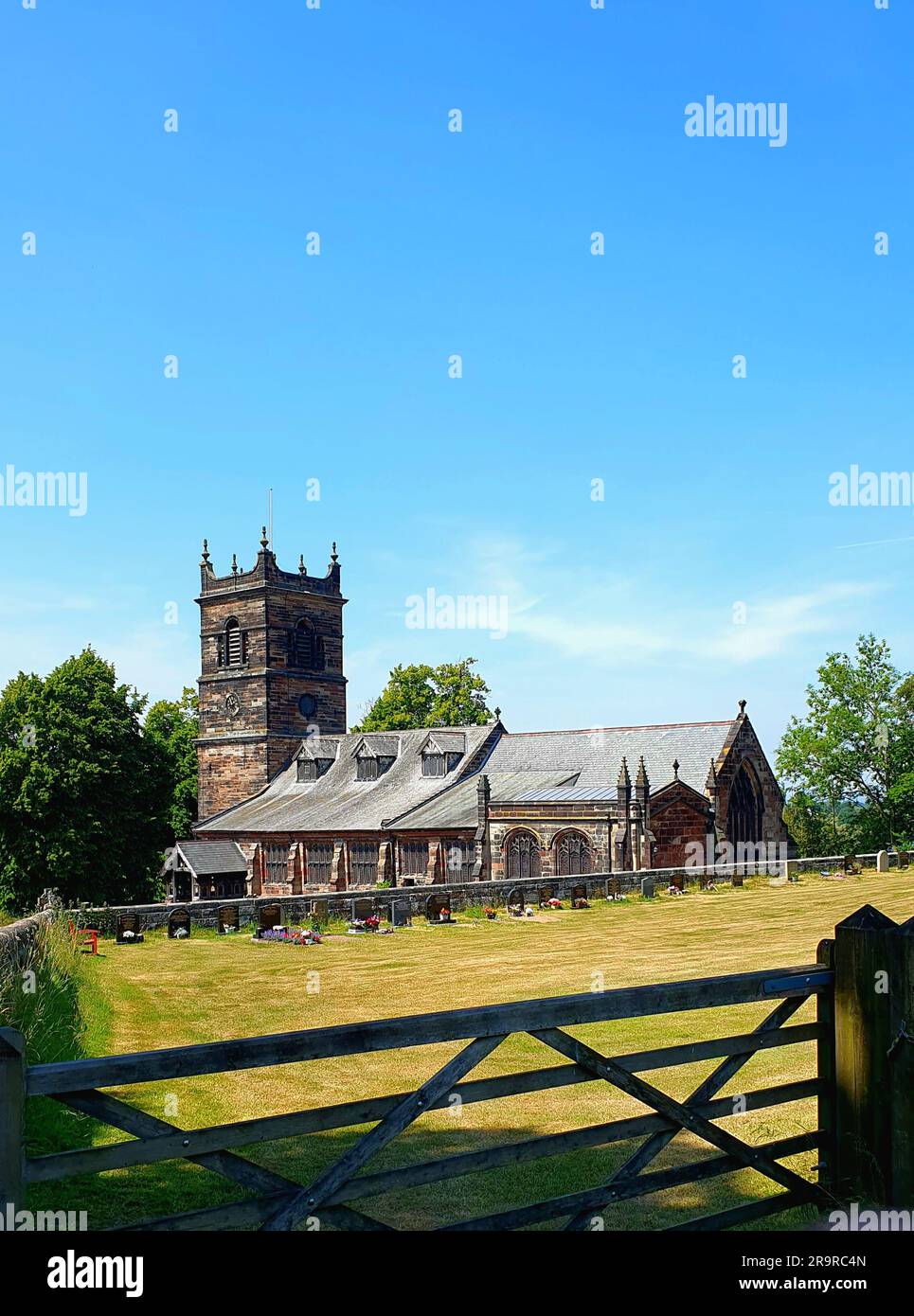 St marys church rostherne, cheshire, Manchester Stock Photo Alamy
