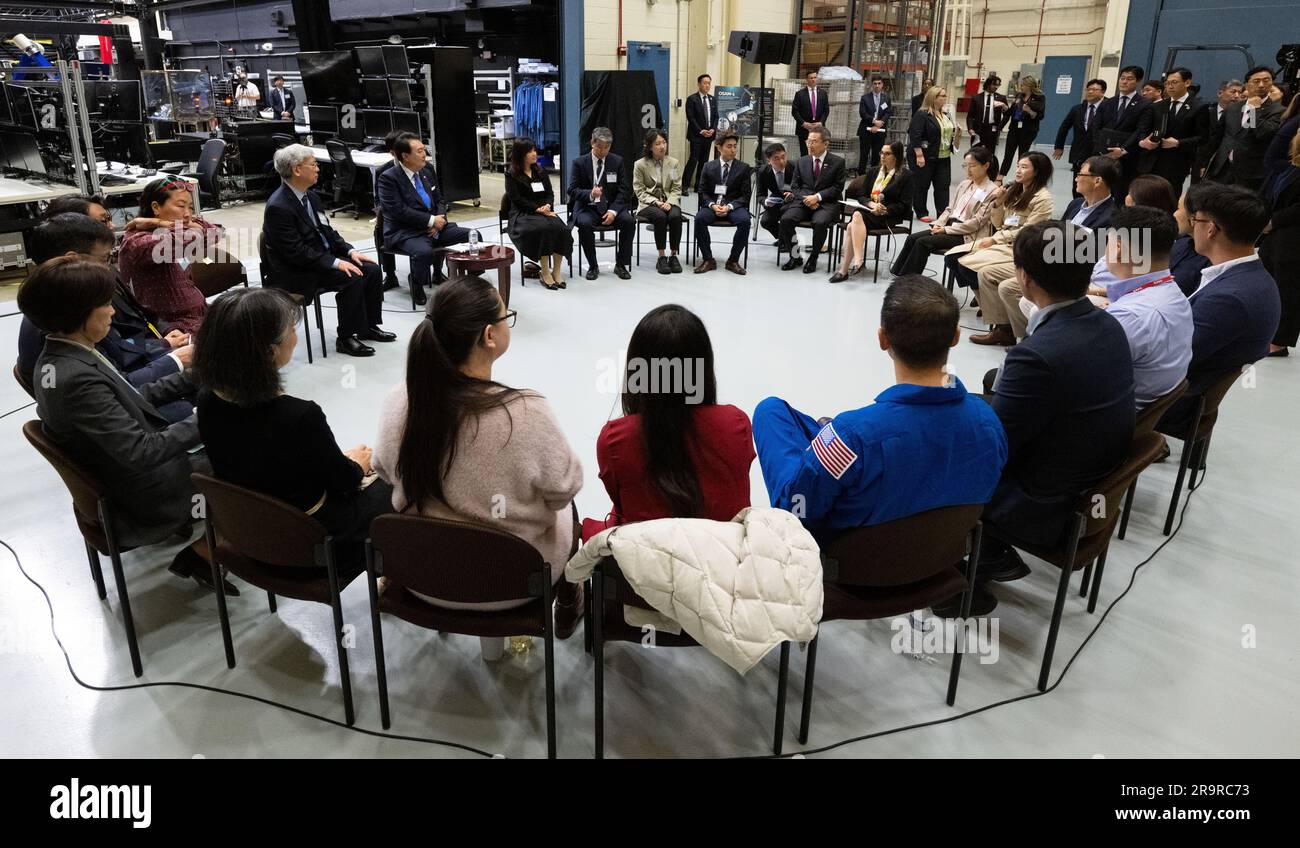 President Yoon at GSFC. President Yoon Suk Yeol of the Republic of