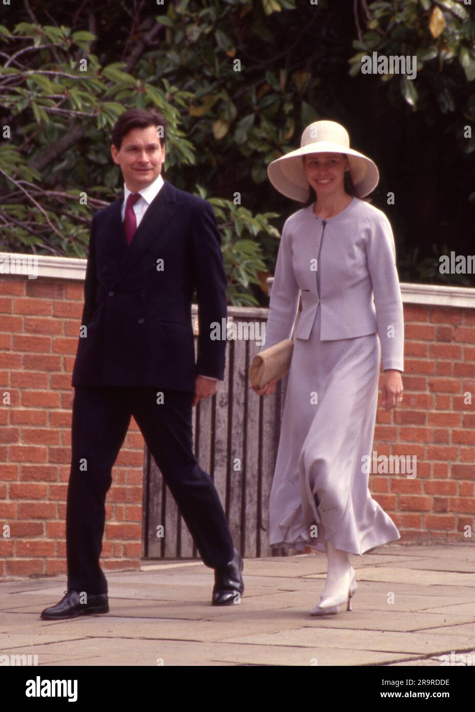 10 June 2001 Daniel Chatto and Lady Sarah Chatto at St George's Chapel  Photo by The Henshaw Archive Stock Photo