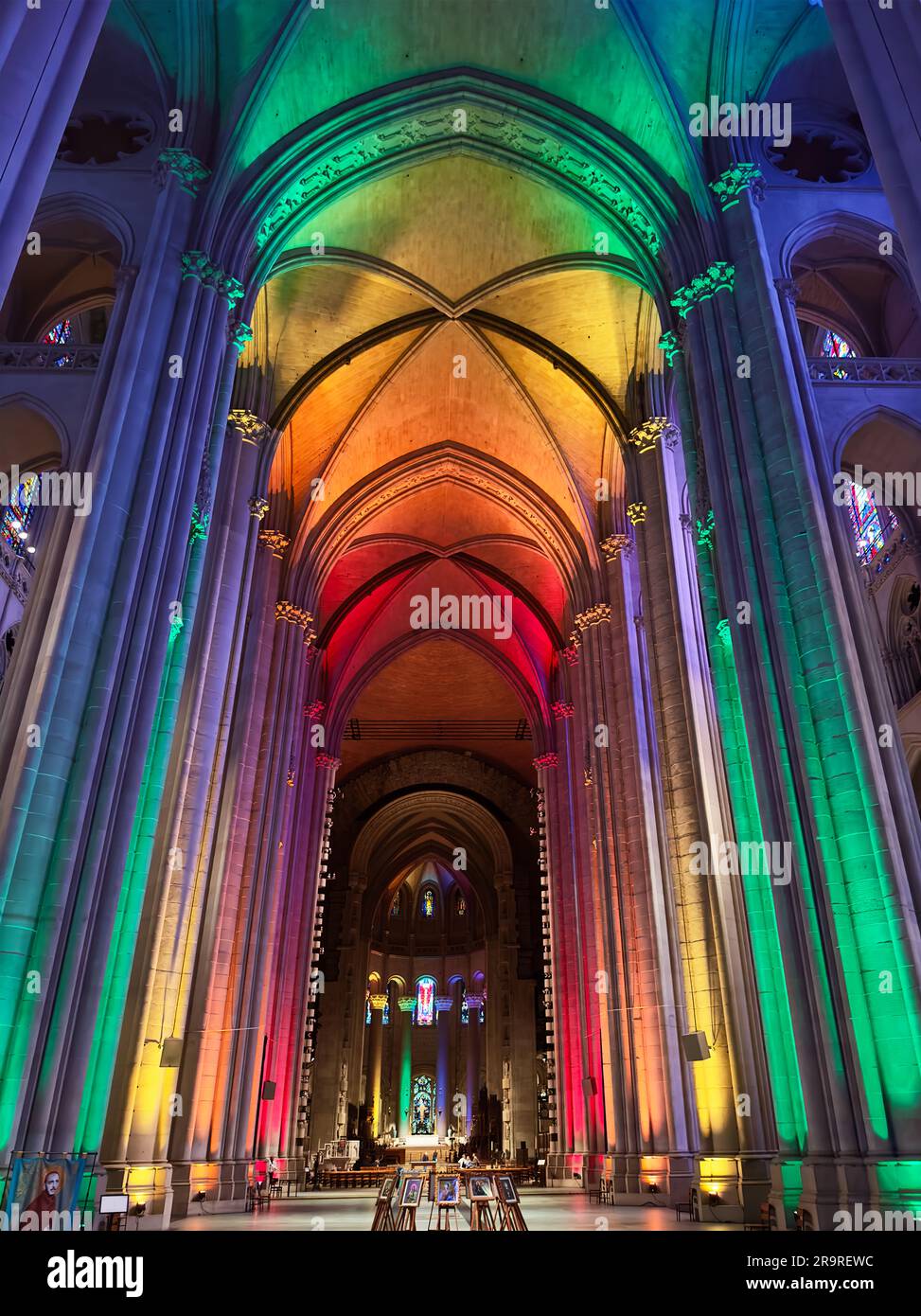 Pride rainbow lights us city hi-res stock photography and images - Alamy