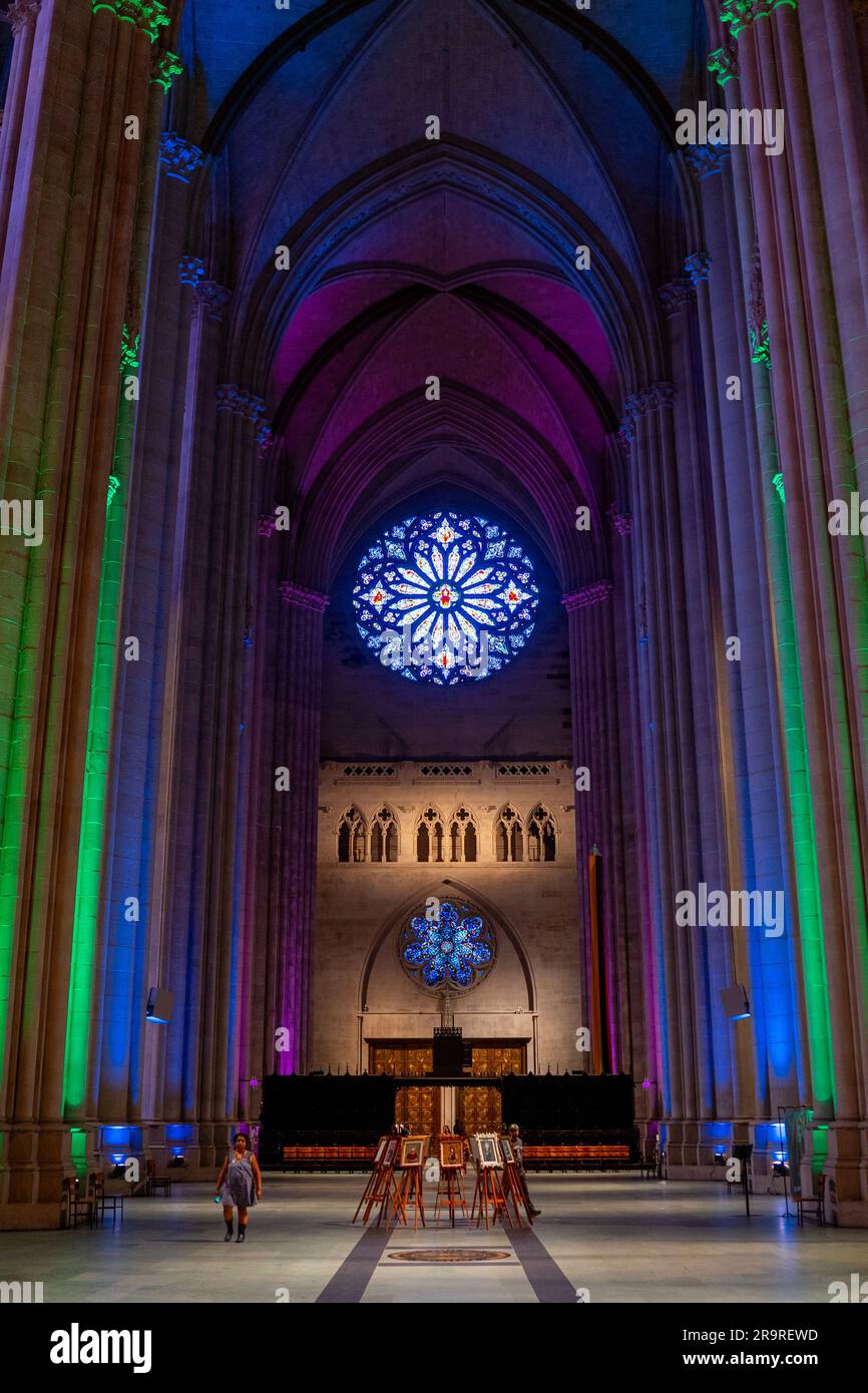 The Cathedral of St. John the Divine lights up for Pride Month