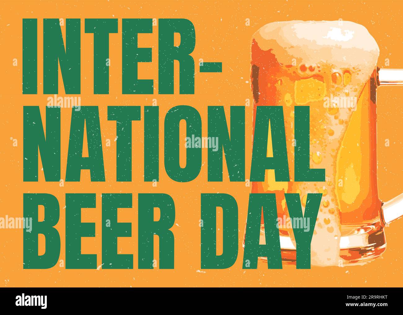 International Beer Day, Beer quotes, Love Beer, Beer decoration design, Oktoberfest decor, poster brewery light Stock Vector