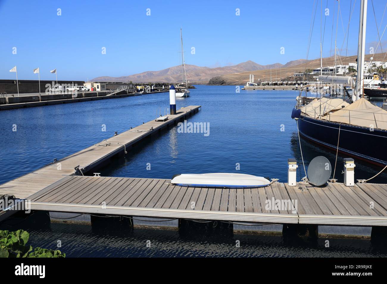Puerto Calero, Lanzarote, Canary Islands, Europe Stock Photo