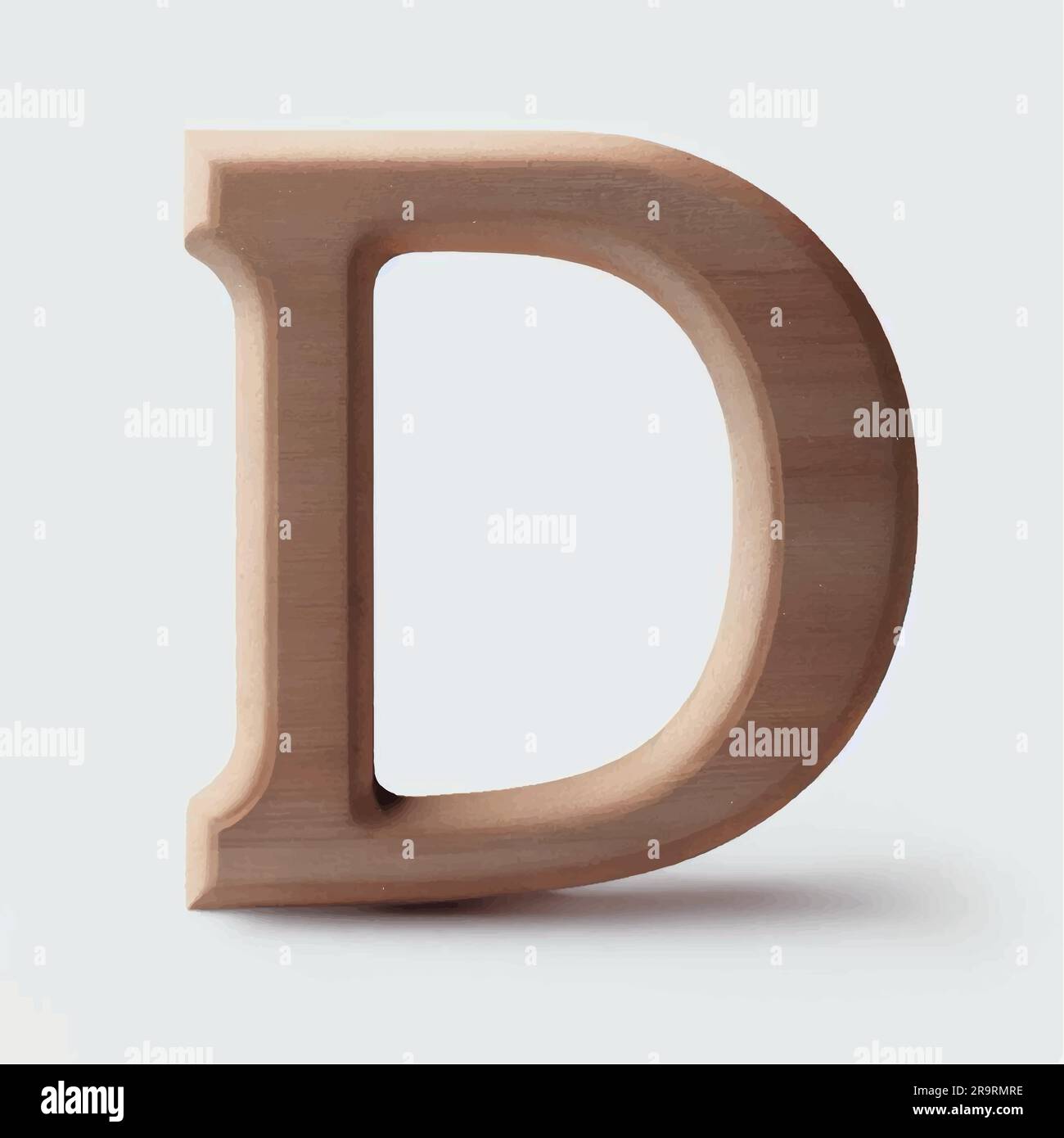 capital letter D in wood Stock Vector Image & Art - Alamy