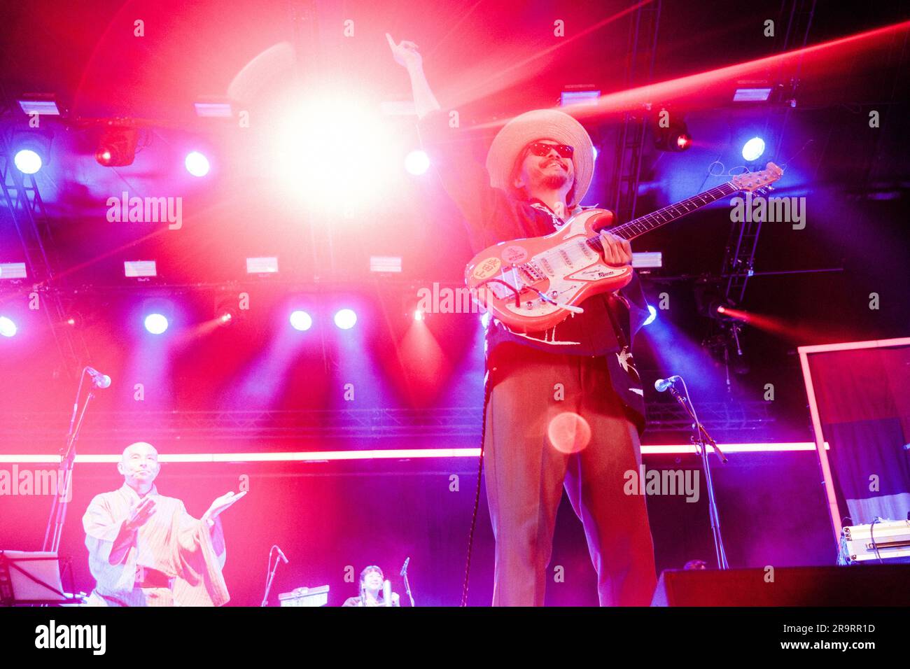 Roskilde, Denmark. 28th June, 2023. The Japanese band Minyo Crusaders