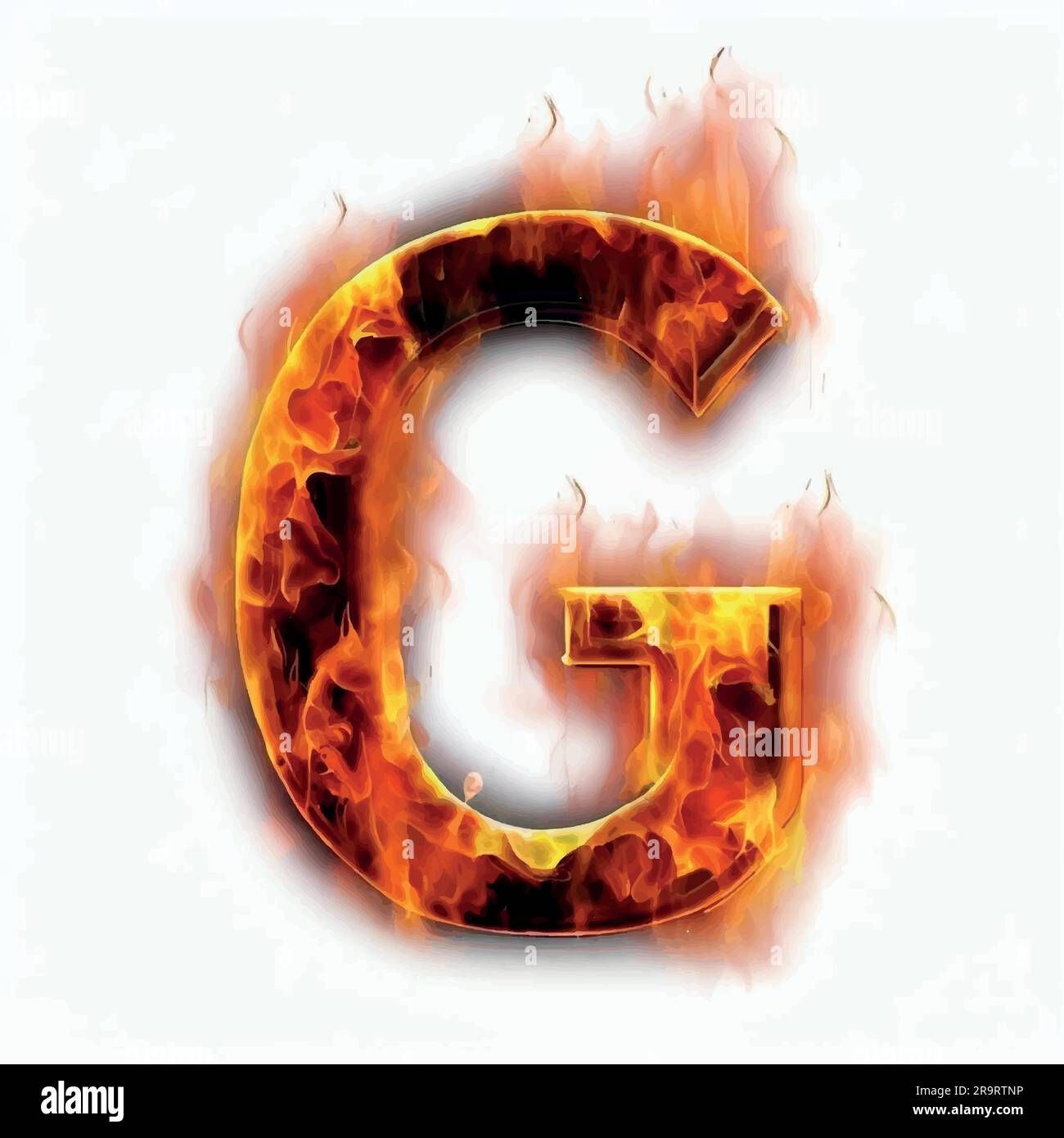 capital letter G in on fire Stock Vector Image Art Alamy capital letter G in on fire Stock Vector Image Art Alamy