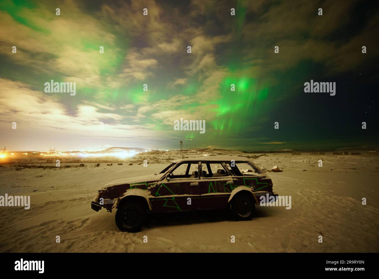 Northern Lights Iceland Stock Photo Alamy