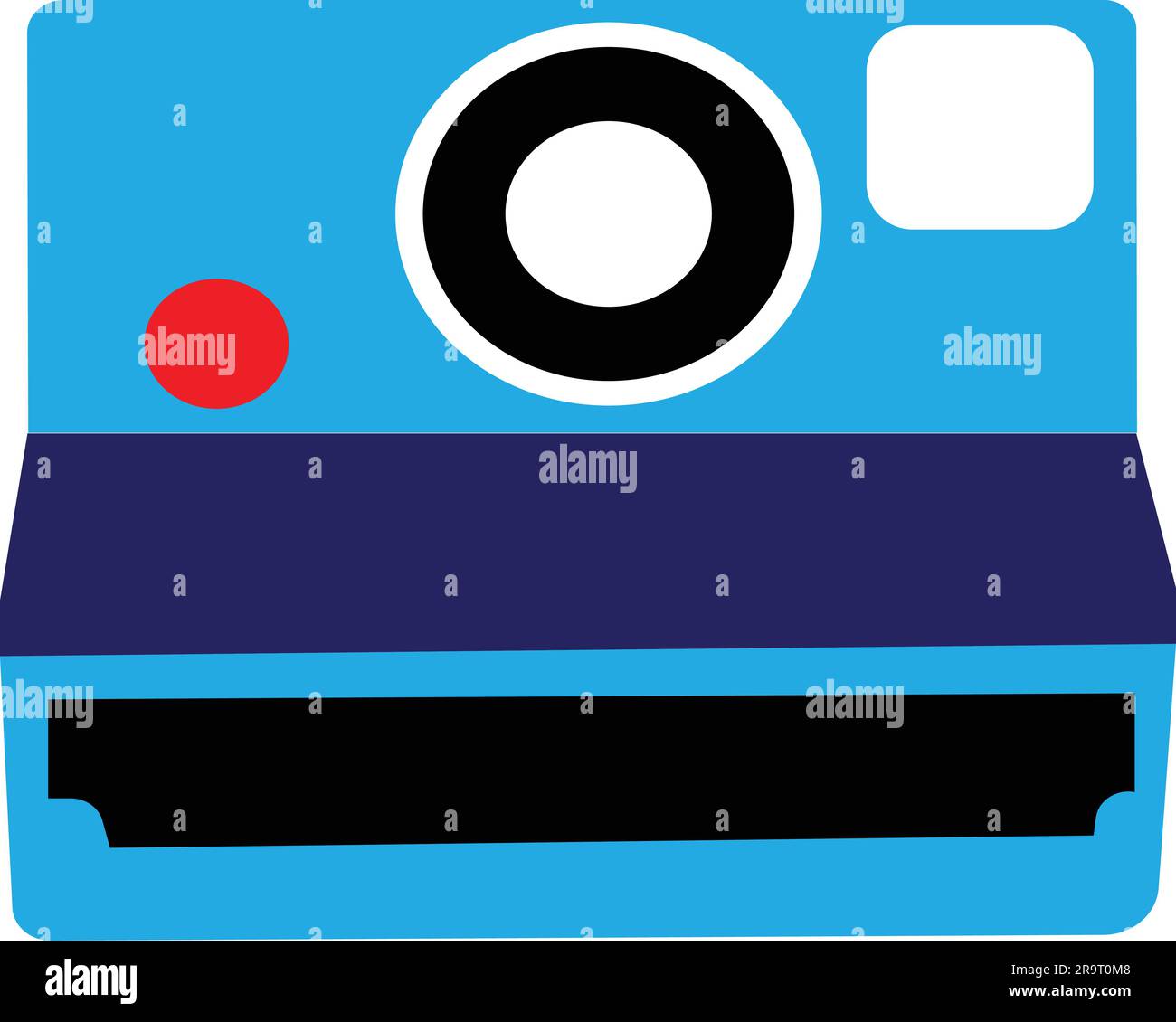 Polaroid vintage instant camera in flat style Stock Vector Image & Art