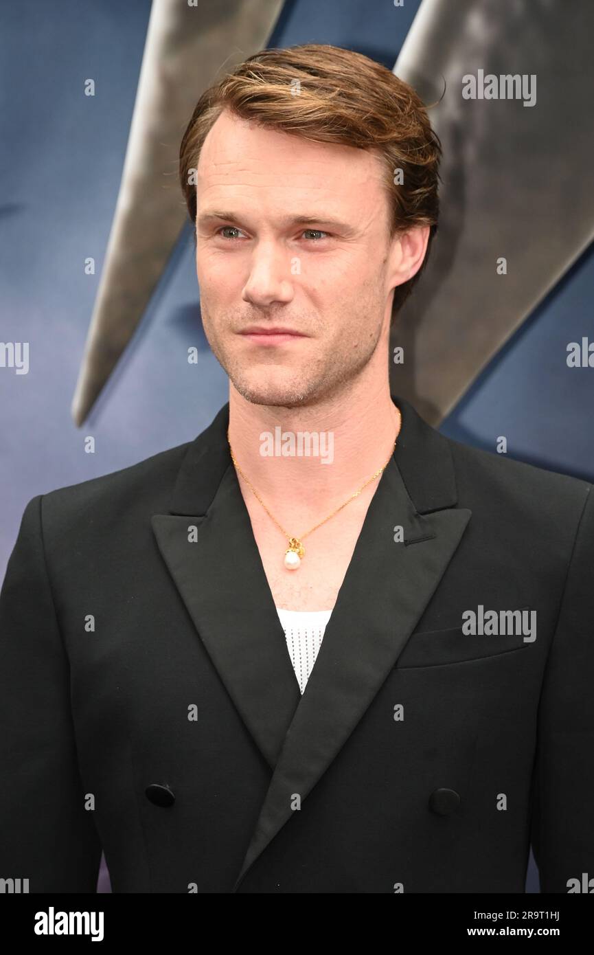 London, UK. June 28 2023. Hugh Skinner attends the UK Premiere of THE WITCHER Season 3 at The Now Building, Centre Point, St Giles Square, London, UK. Credit: See Li/Picture Capital/Alamy Live News Stock Photo