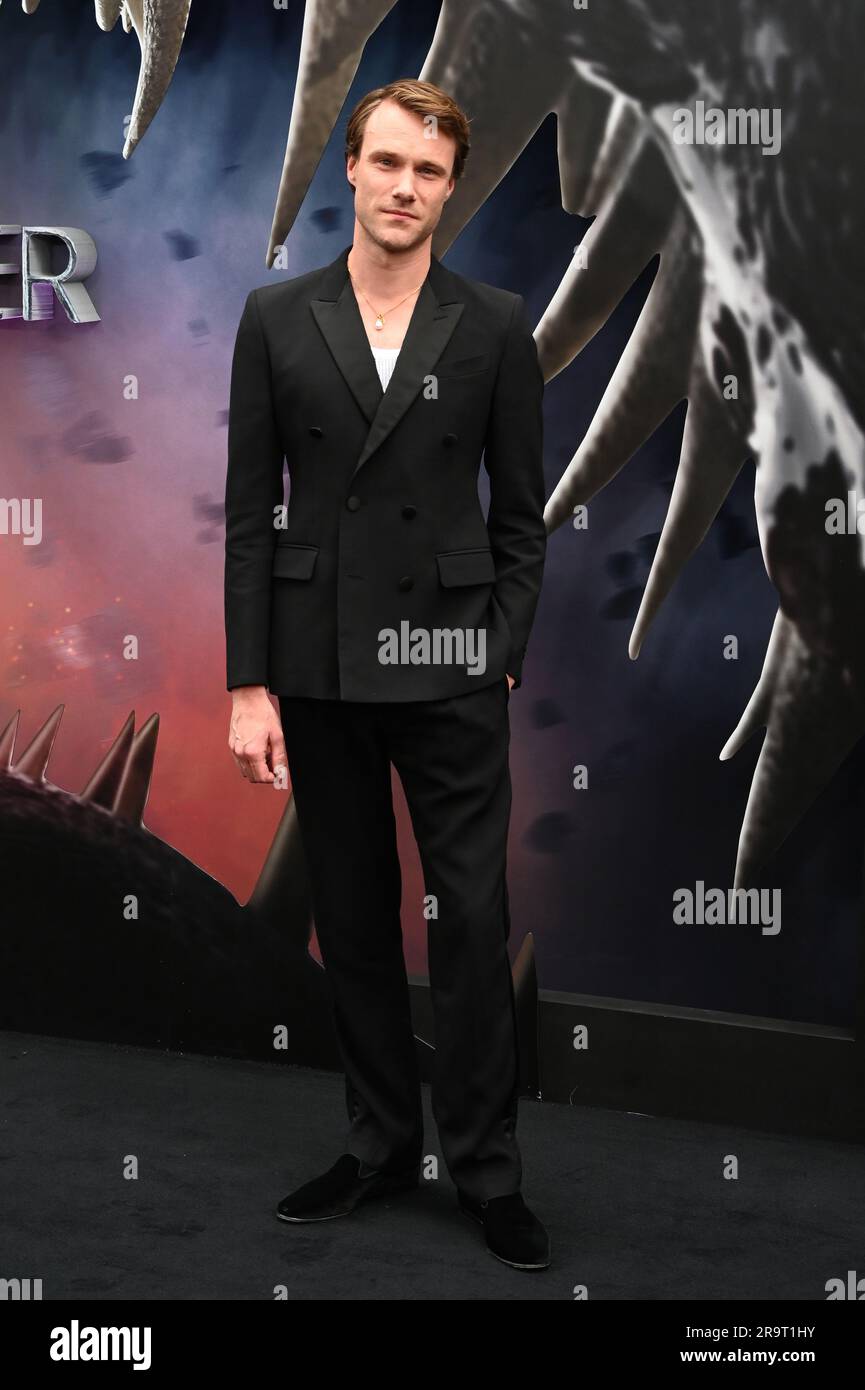 London, UK. June 28 2023. Hugh Skinner attends the UK Premiere of THE WITCHER Season 3 at The Now Building, Centre Point, St Giles Square, London, UK. Credit: See Li/Picture Capital/Alamy Live News Stock Photo