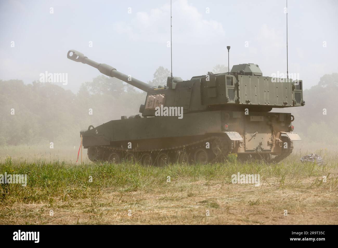 1st Battalion, 125th Field Artillery fired Paladin M109A7 Artillery