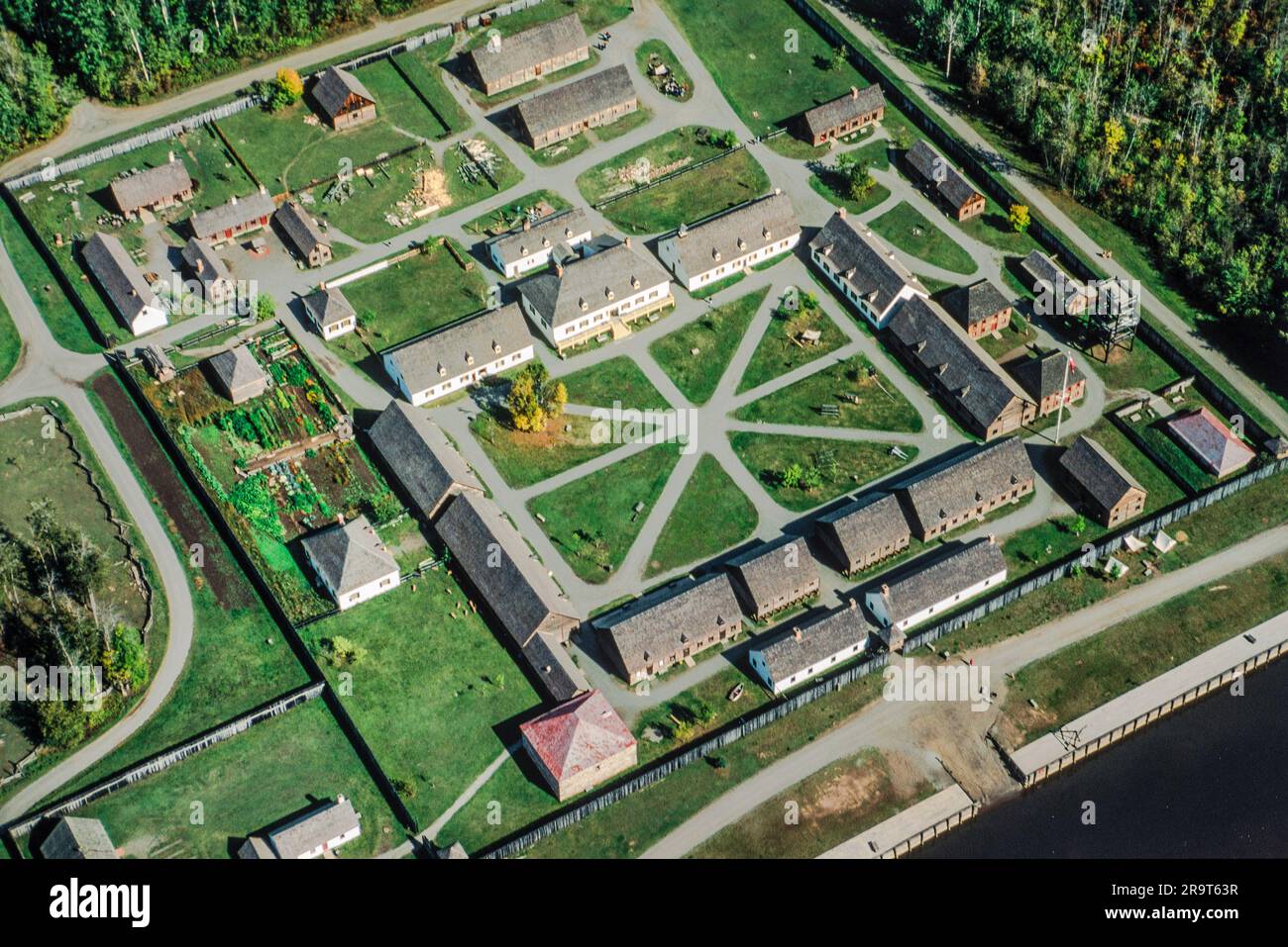 Aerial image of Fort William, Thunder Bay, Ontario, Canada Stock Photo