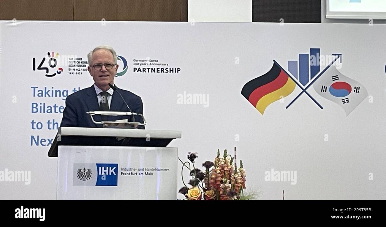 29th June, 2023. S. KoreaGermany forum on future industry Udo Philipp