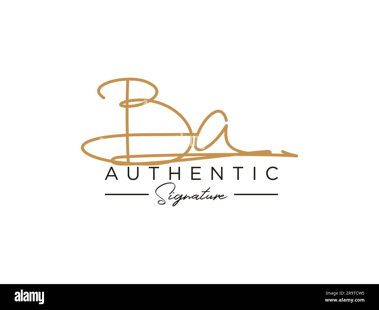 ba-signature-logo-template-vector-stock-vector-image-art-alamy