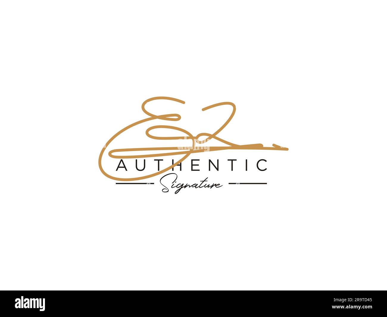 EZ Signature Logo Template Vector Stock Vector Image & Art - Alamy
