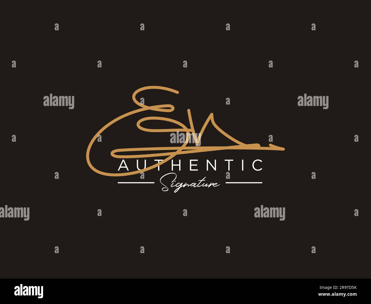 EV Signature Logo Template Vector Stock Vector Image & Art - Alamy