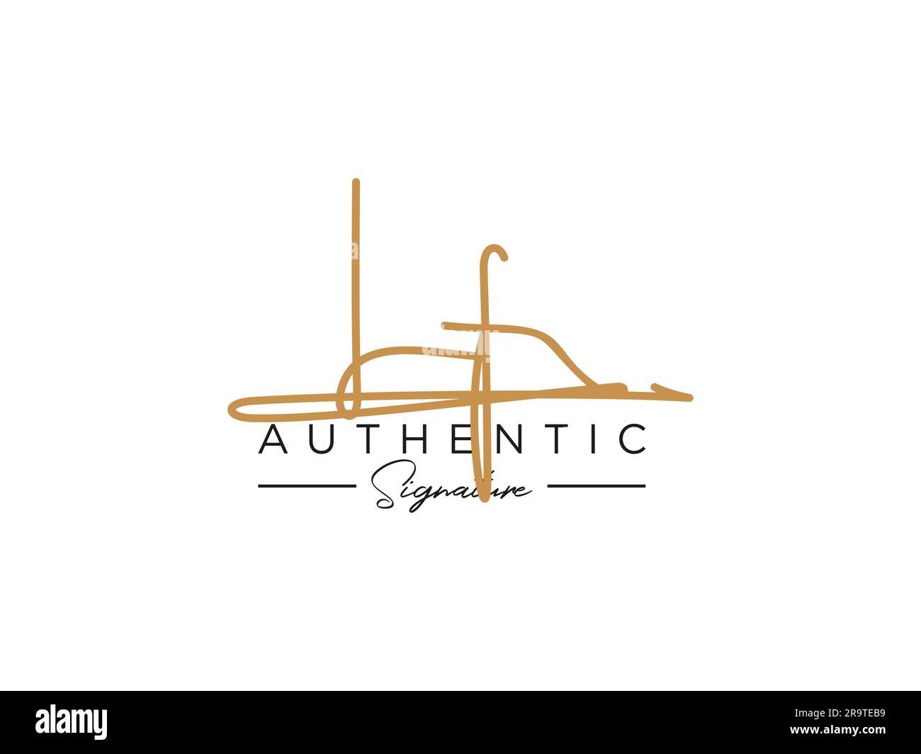 LF Signature Logo Template Vector Stock Vector Image & Art - Alamy