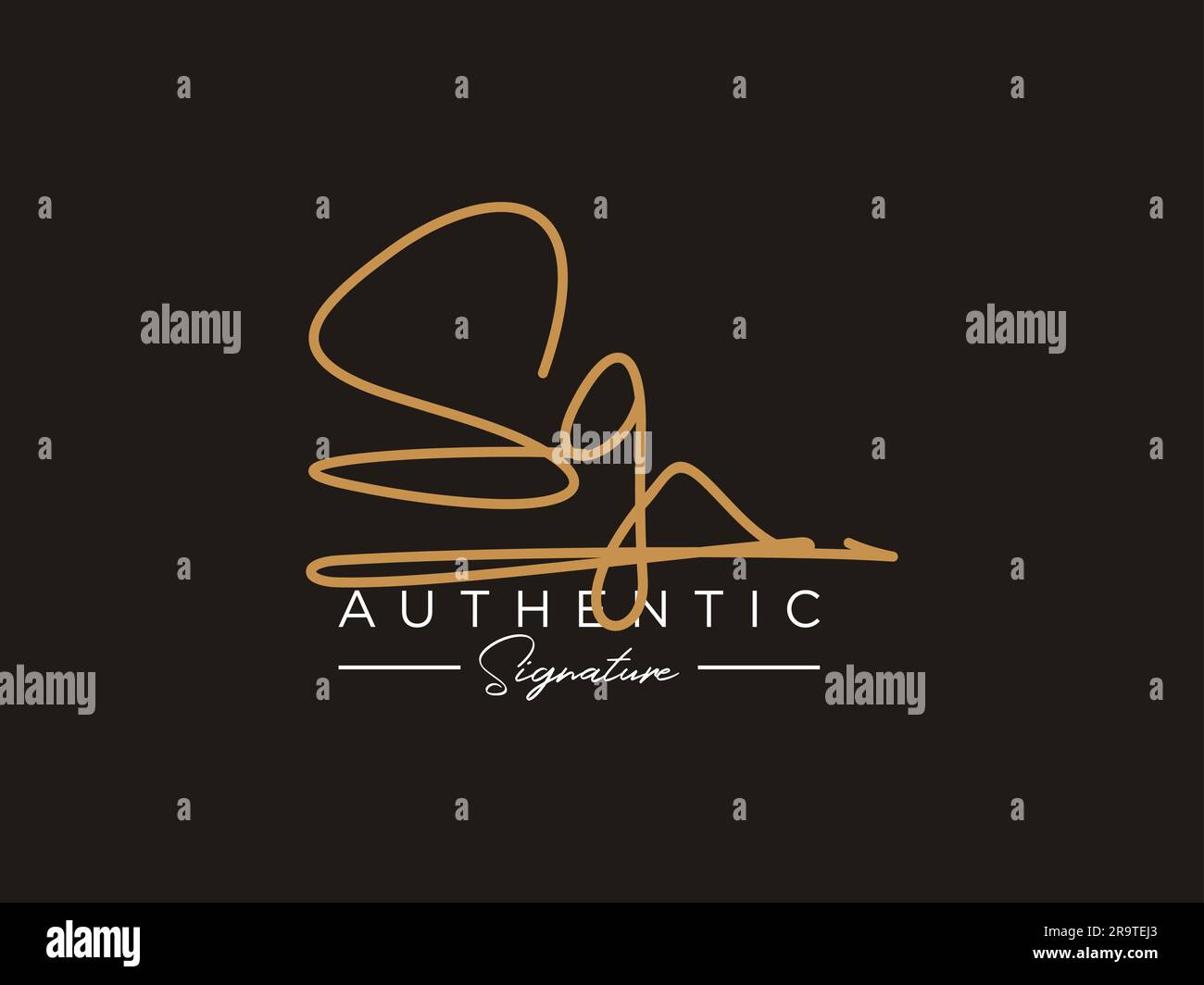 SG Signature Logo Template Vector Stock Vector Image & Art - Alamy