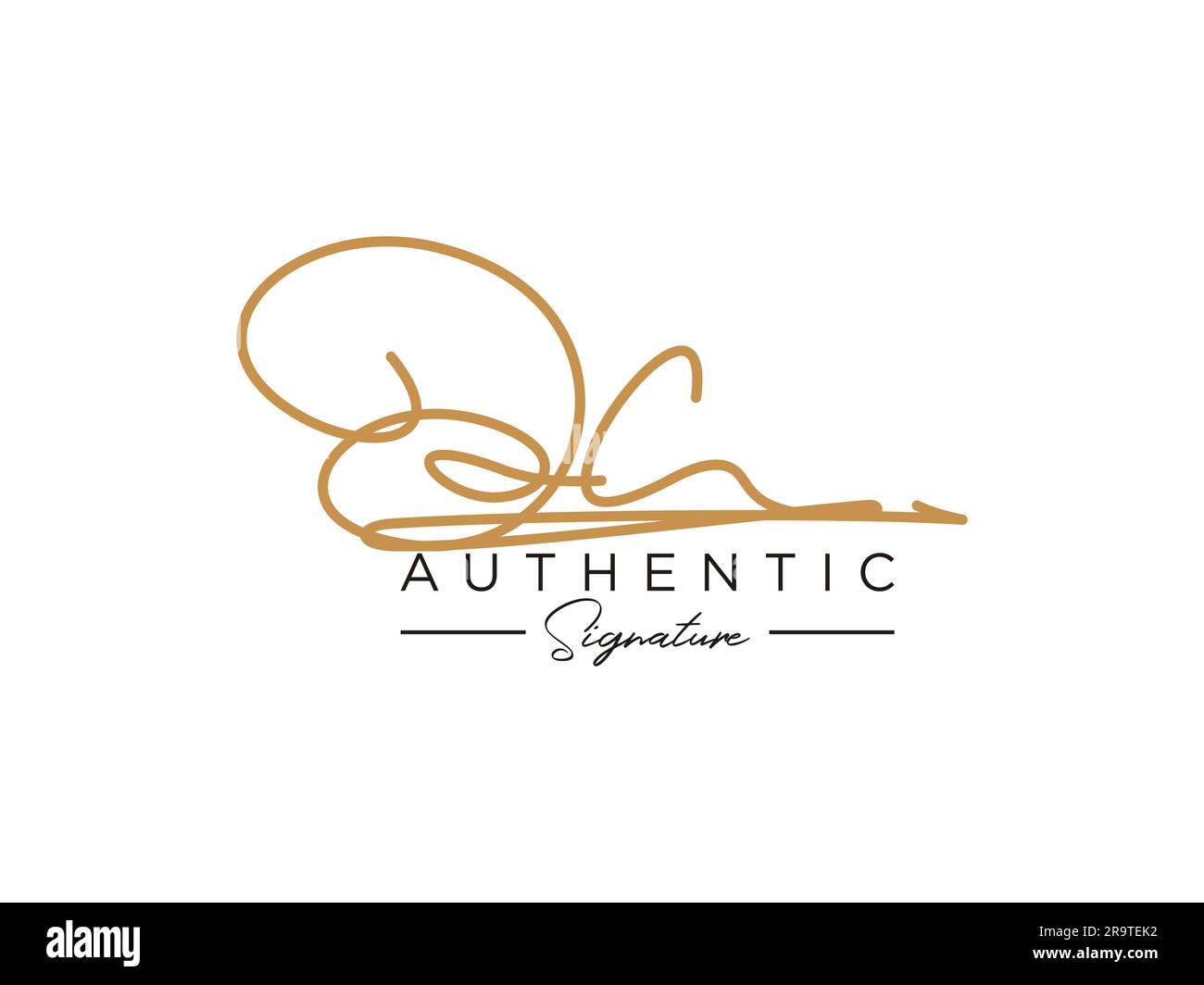 OC Signature Logo Template Vector Stock Vector Image & Art - Alamy