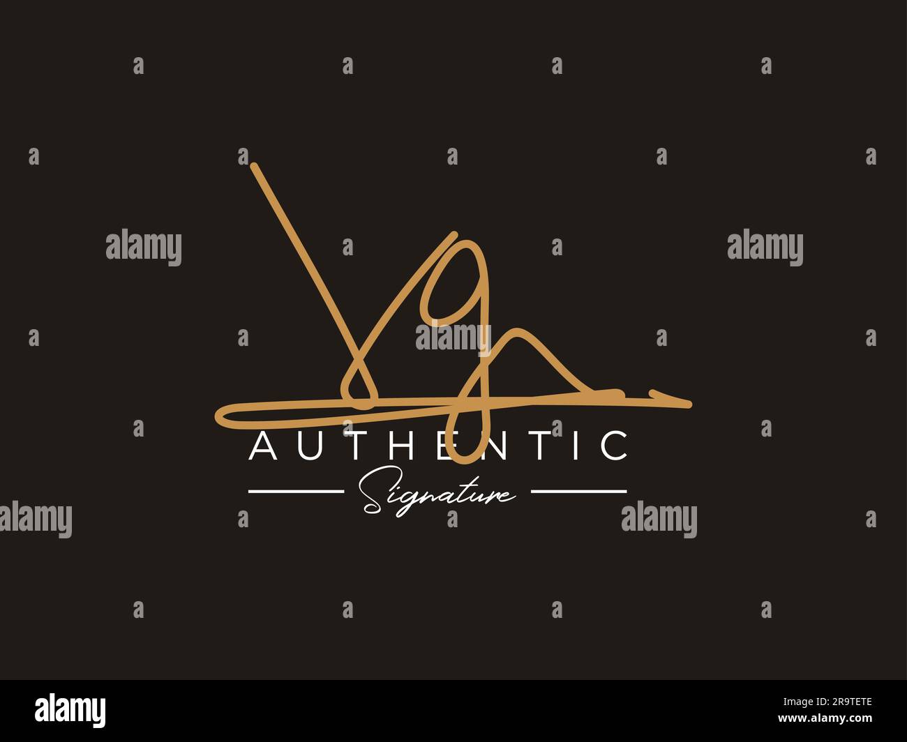 VG Signature Logo Template Vector Stock Vector Image & Art - Alamy