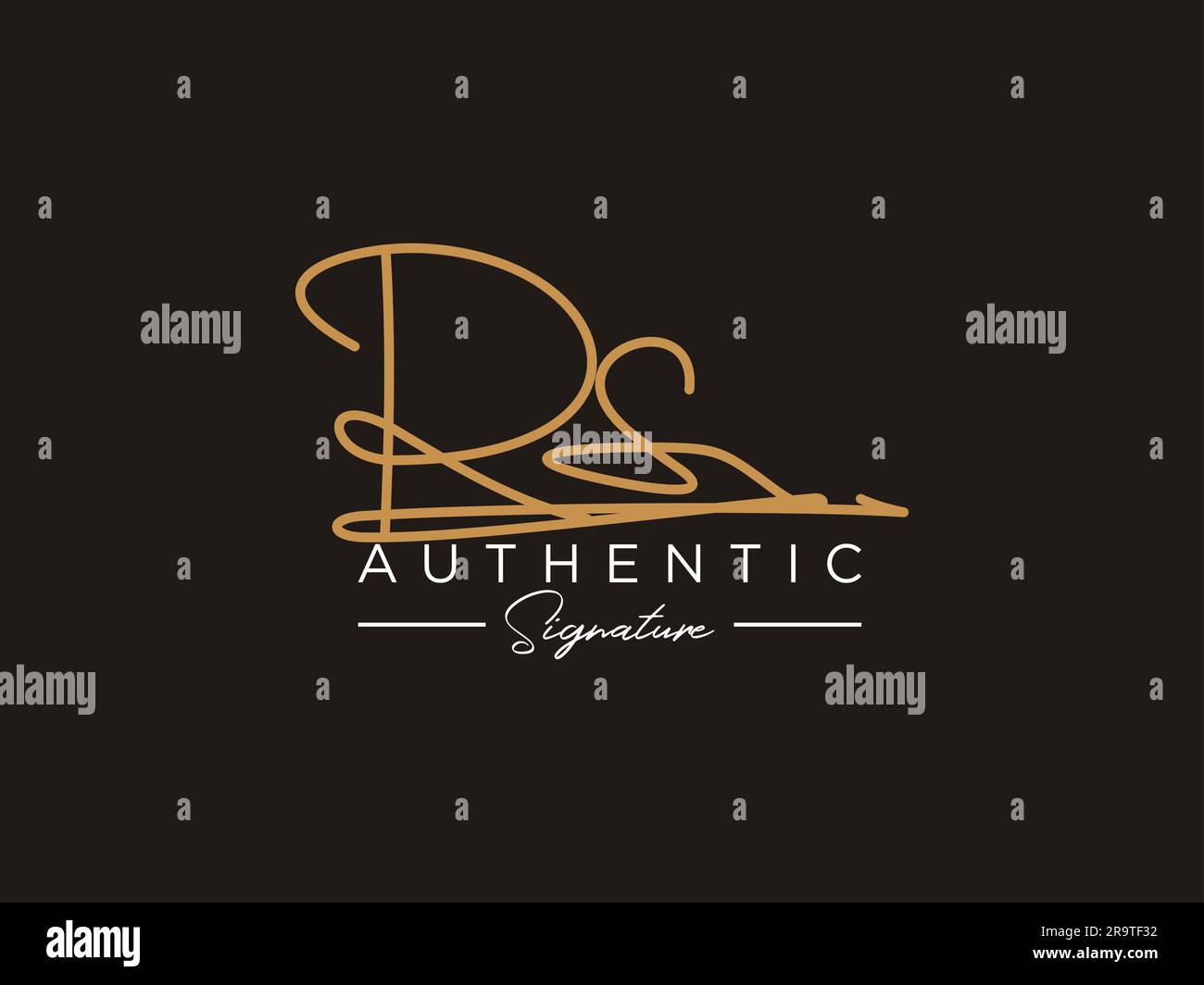 RS Signature Logo Template Vector Stock Vector Image & Art - Alamy