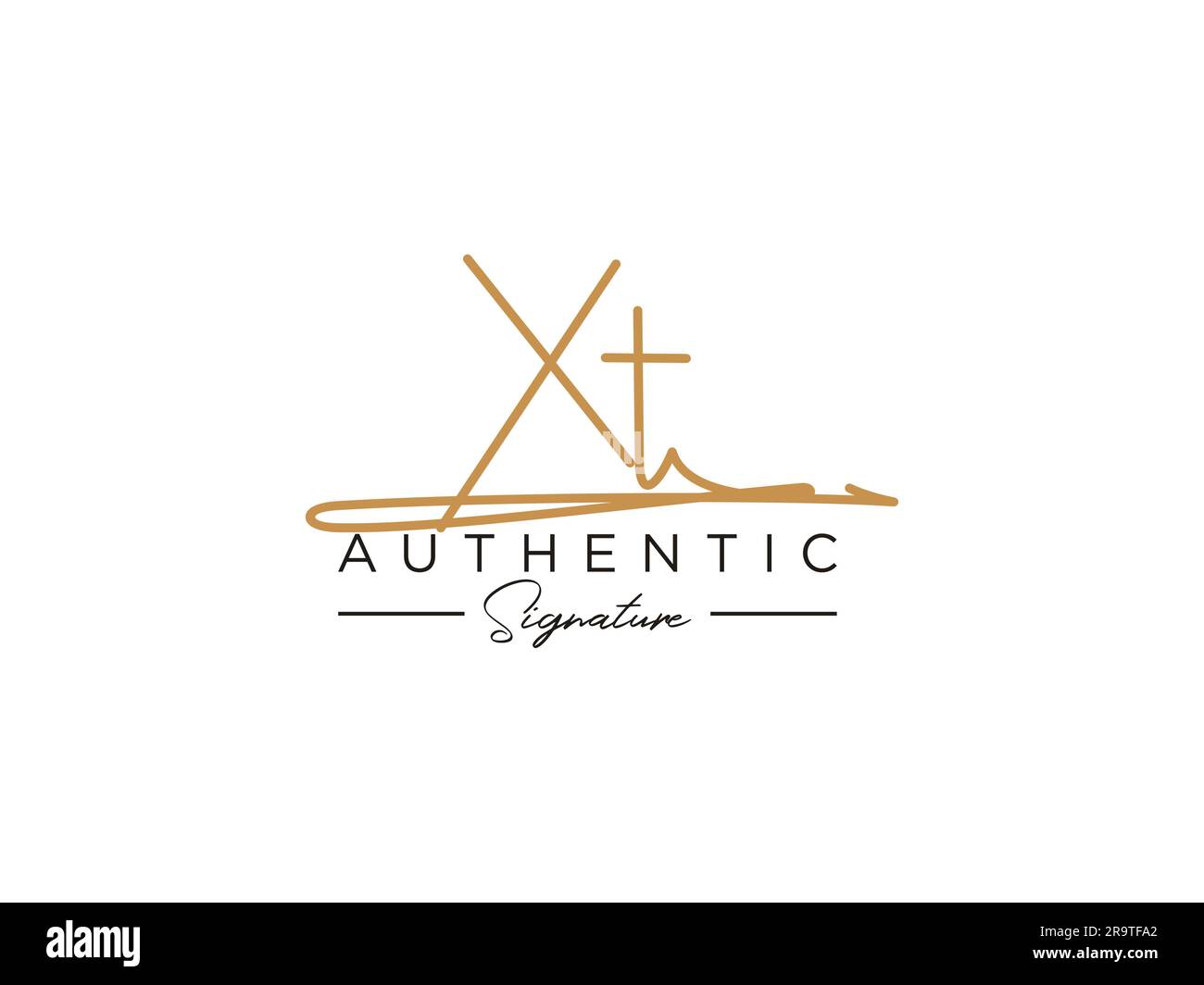 XT Signature Logo Template Vector Stock Vector Image & Art - Alamy