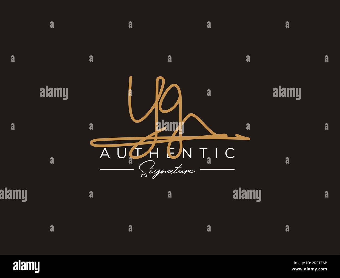 YG Signature Logo Template Vector Stock Vector Image & Art - Alamy