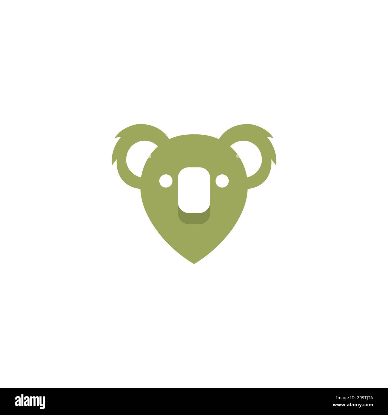 Koala Head Logo Design. Koala vector Illustration Stock Vector