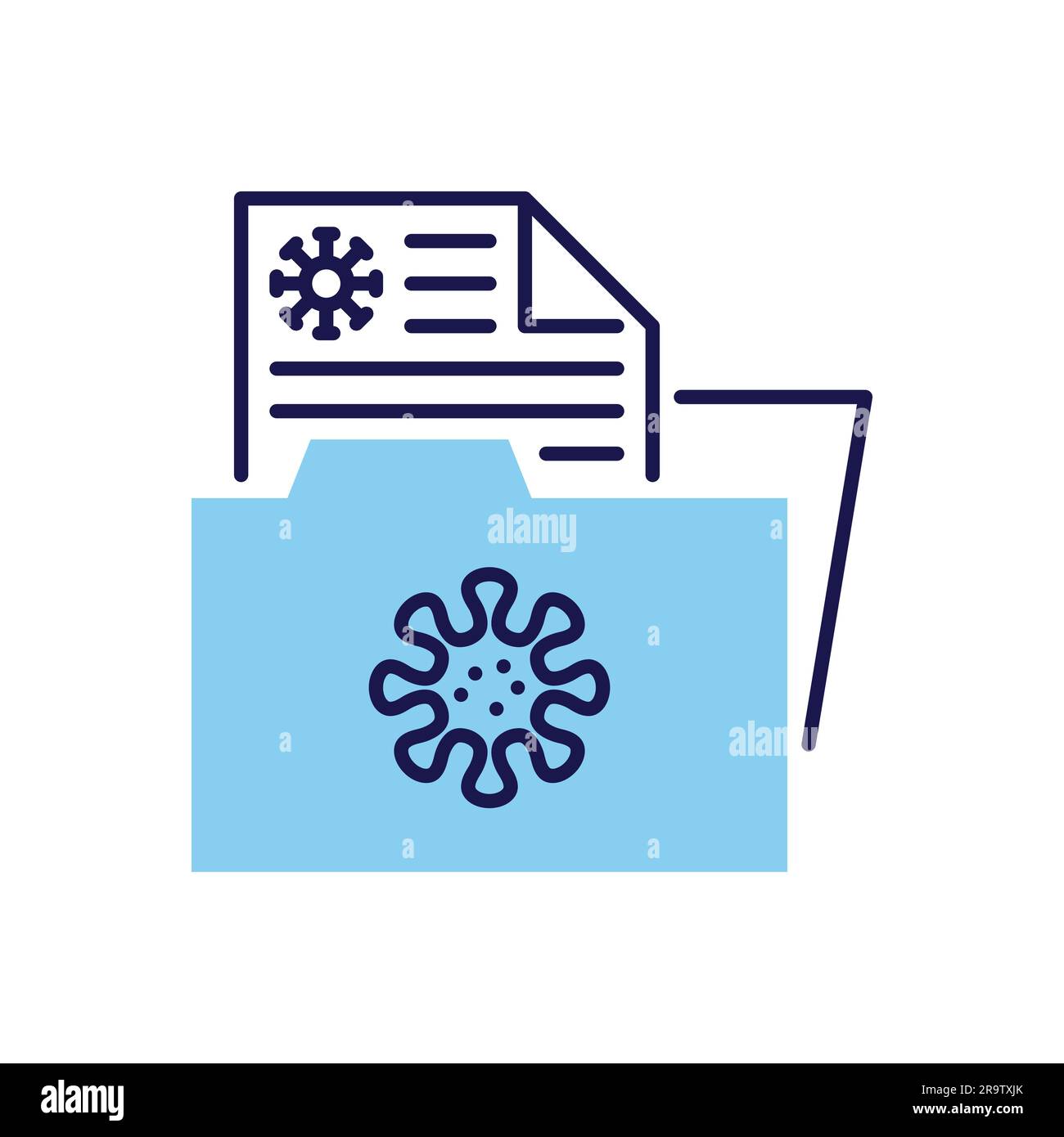 Documents folder icon in Stock Vector Images - Alamy