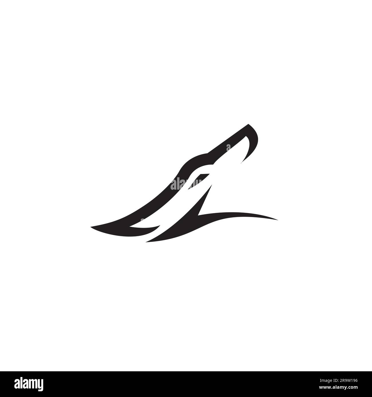 Abstract Wolf logo Design. Wolf Head Logo Stock Vector