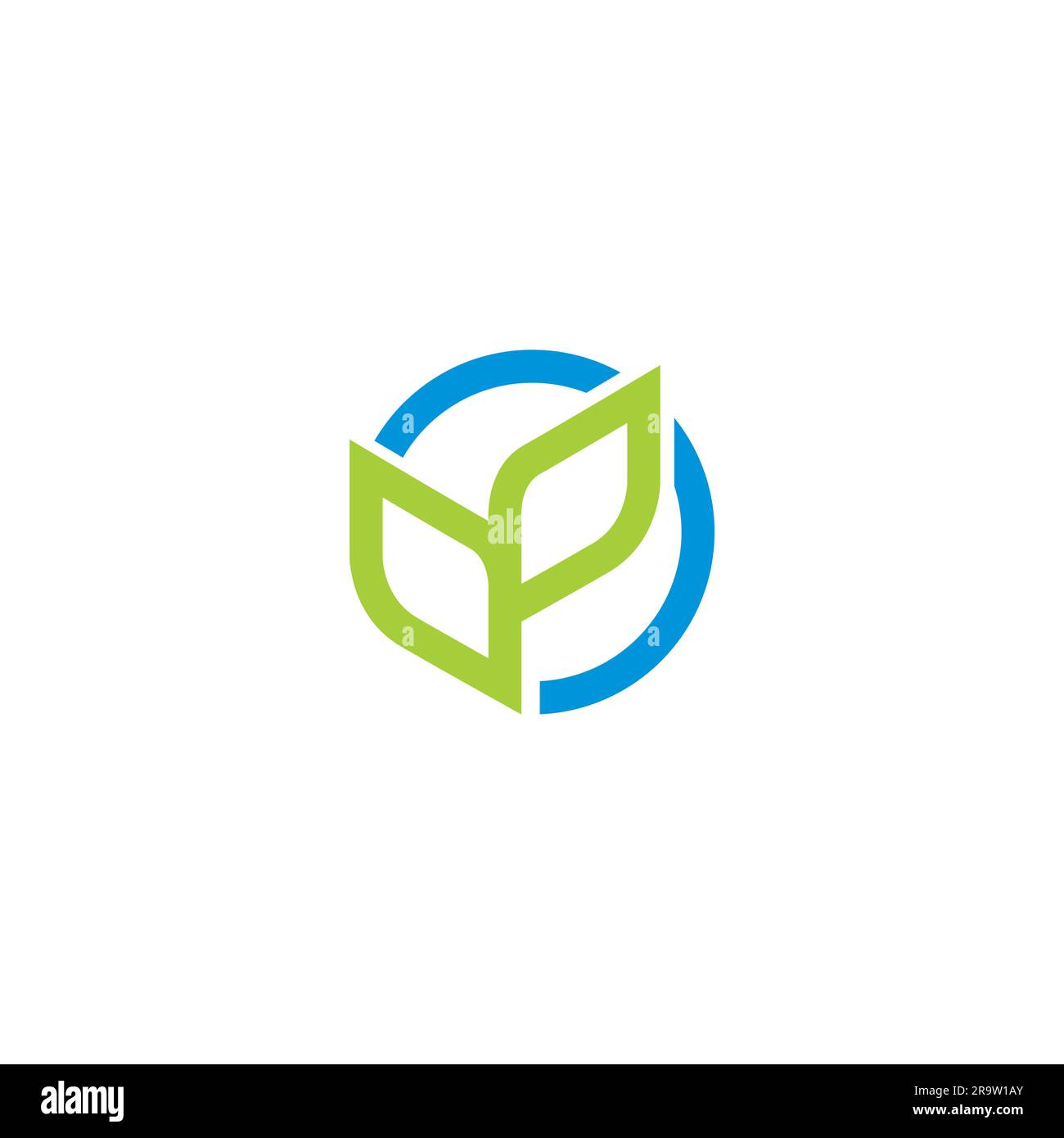 Leaf Logo Simple. Leaf Growth Logo Stock Vector