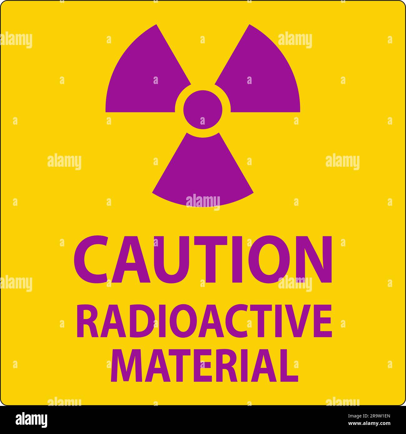 Caution Sign Radioactive Materials Stock Vector Image & Art Alamy