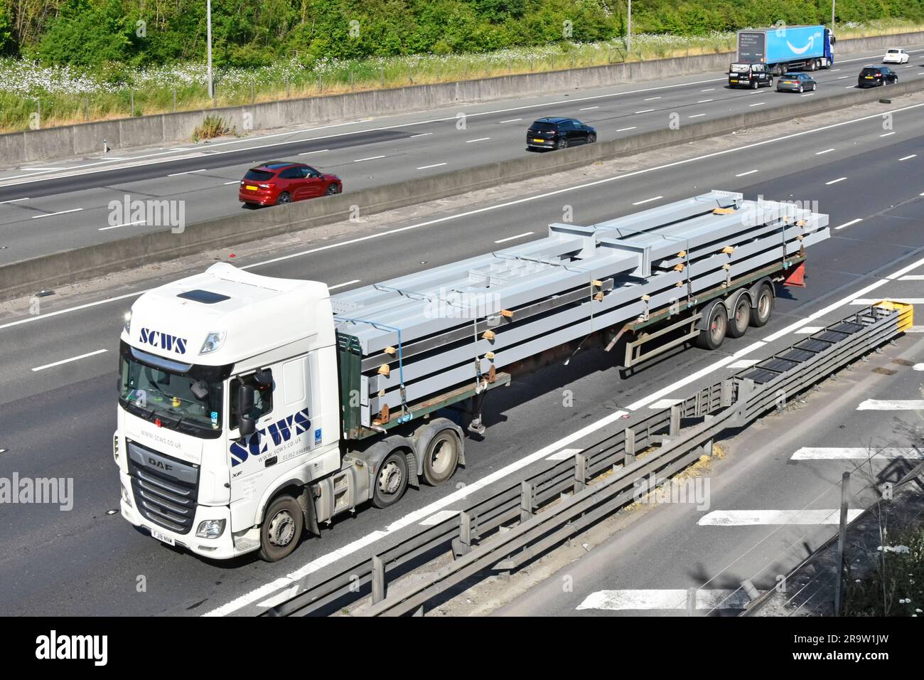 White New Generation DAF XF 480 heavy truck, Netherlands plates, on the  road heading to Power Truck Show 2021. Ikaalinen, Finland. August 12, 2021  Stock Photo - Alamy