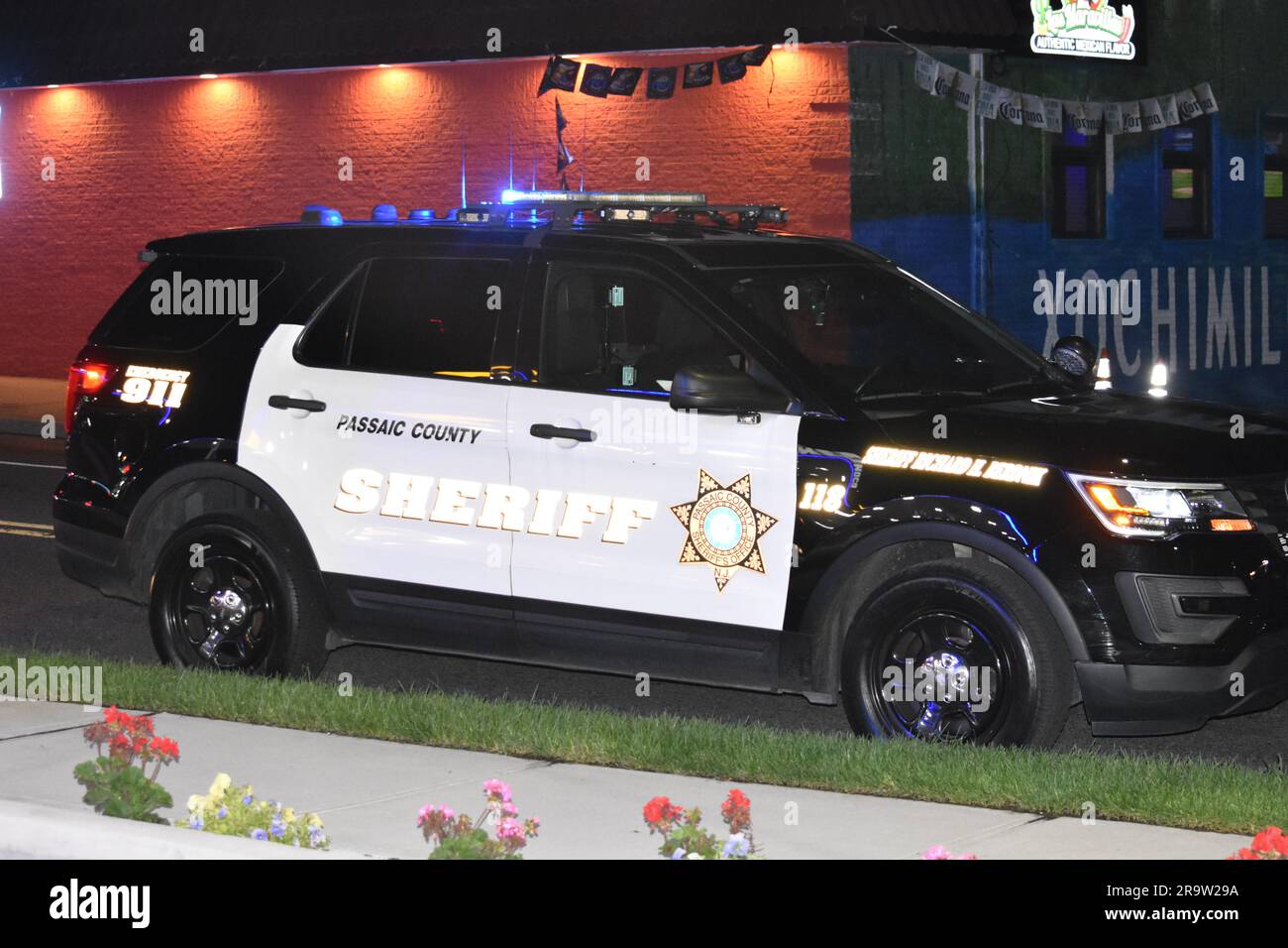 Hawthorne, United States. 28th June, 2023. Police vehicles and heavy rescue vehicles at the