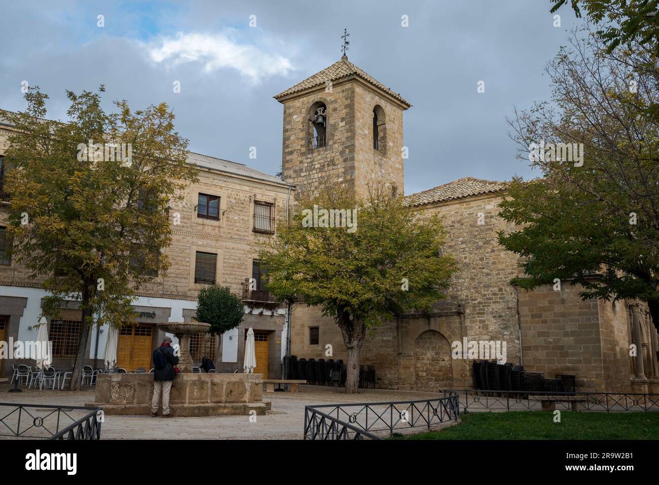UBEDA, SPAIN – DECEMBER 4, 2022: Church of San Pedro, in the city of Ubeda, province of Jaen, Spain. It was built between the 13th and 17th centuries Stock Photo