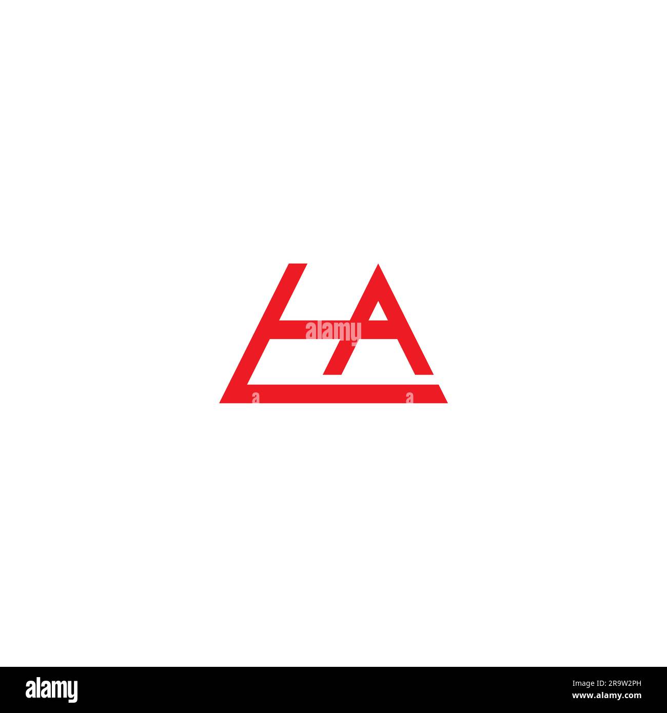 HLA Logo. Letter HA Logo Design Stock Vector