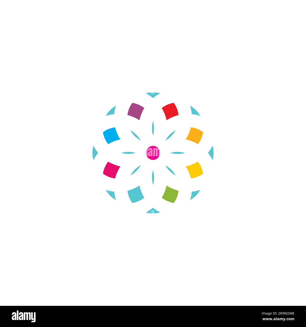Elements Logo Design. Flower Abstract Logo Stock Vector