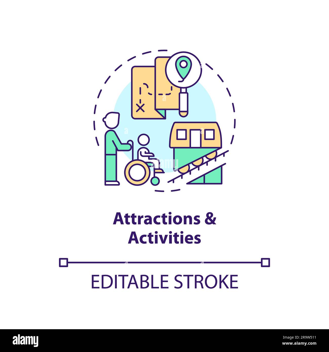 Attractions and activities concept icon Stock Vector Image & Art Alamy