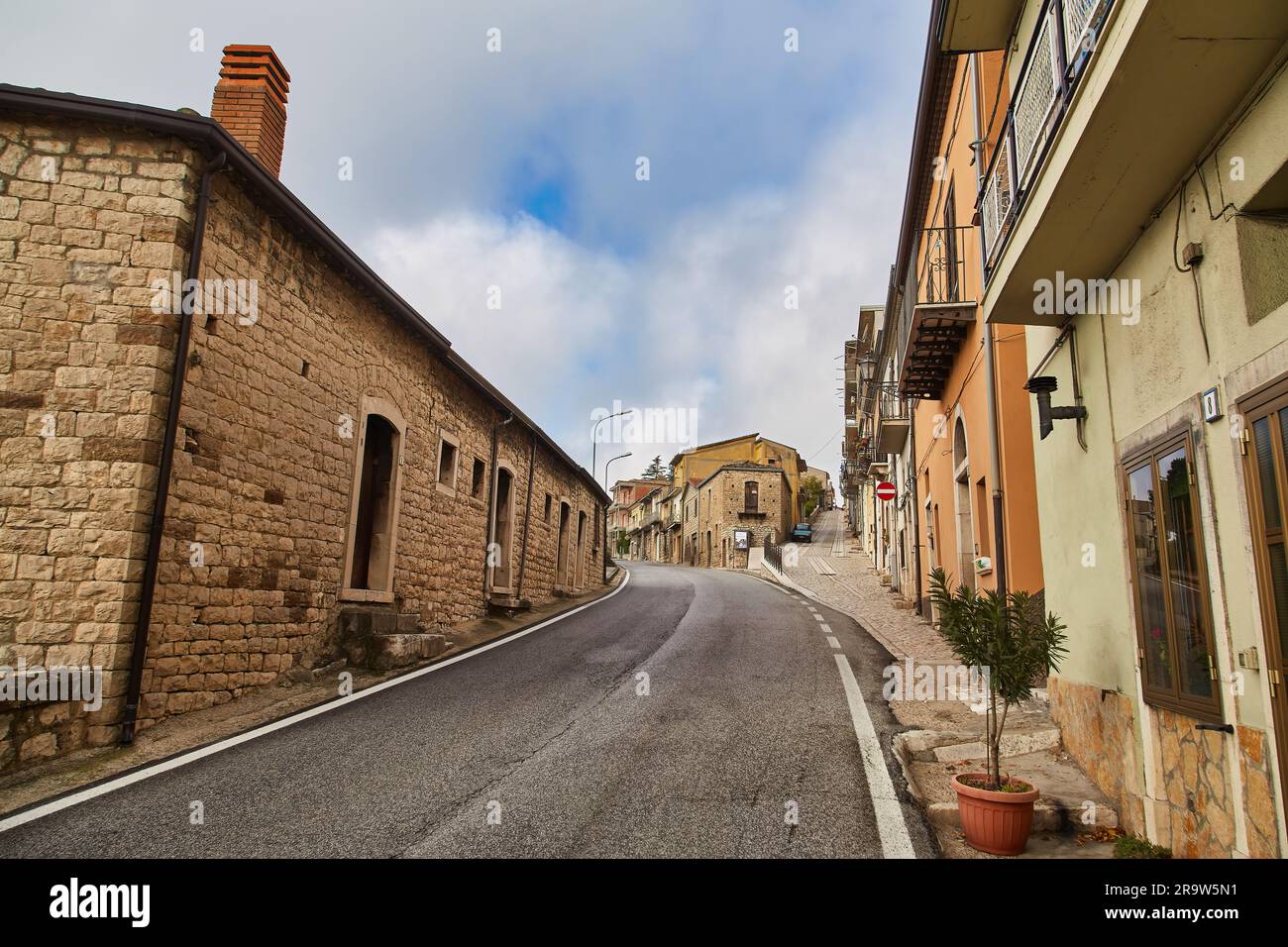 Buonalbergo, Campania, Italy Alleys of the historic center Stock Photo