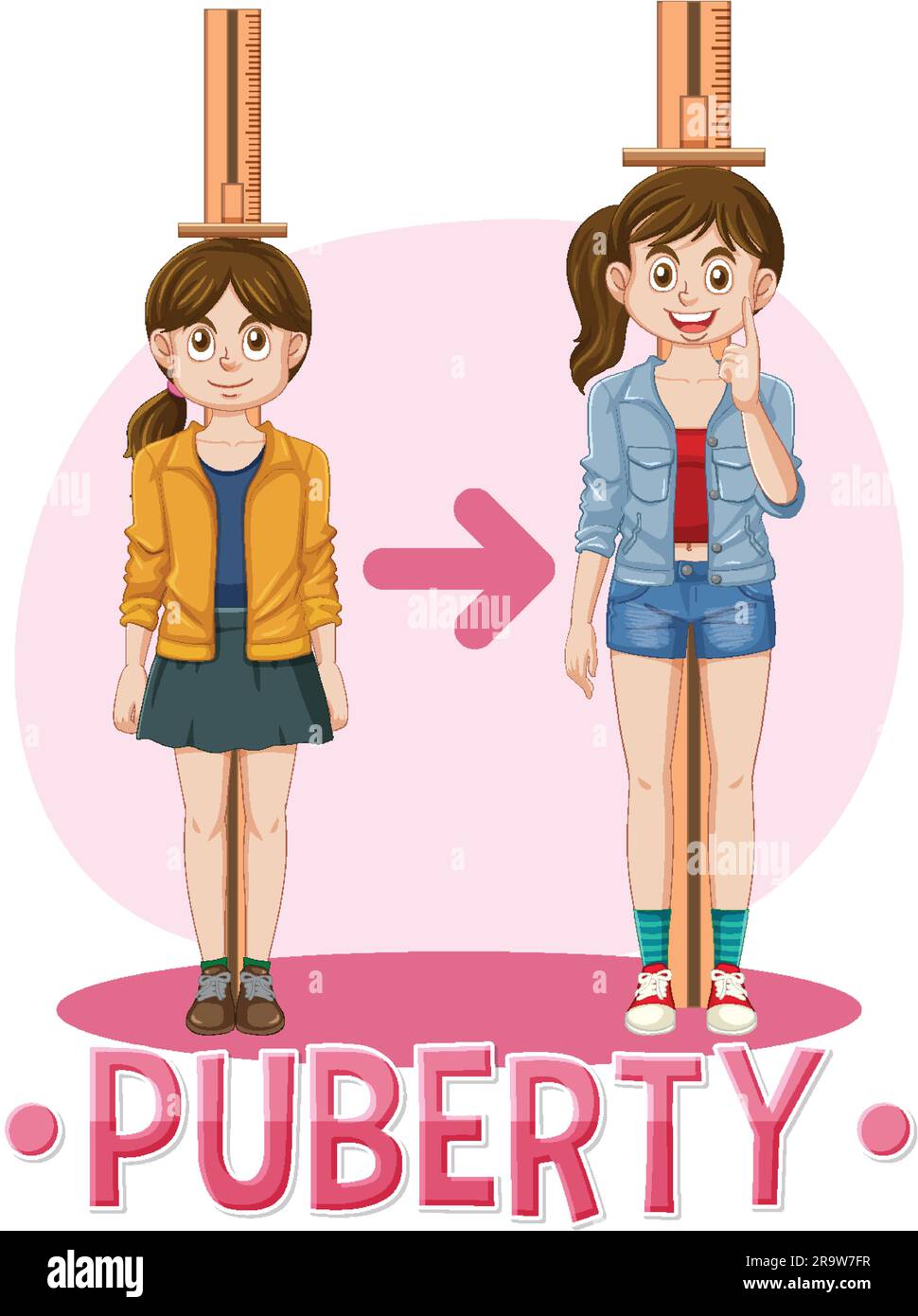 puberty girl Puberty Girl Vector Concept illustration Stock Vector Image & Art - Alamy