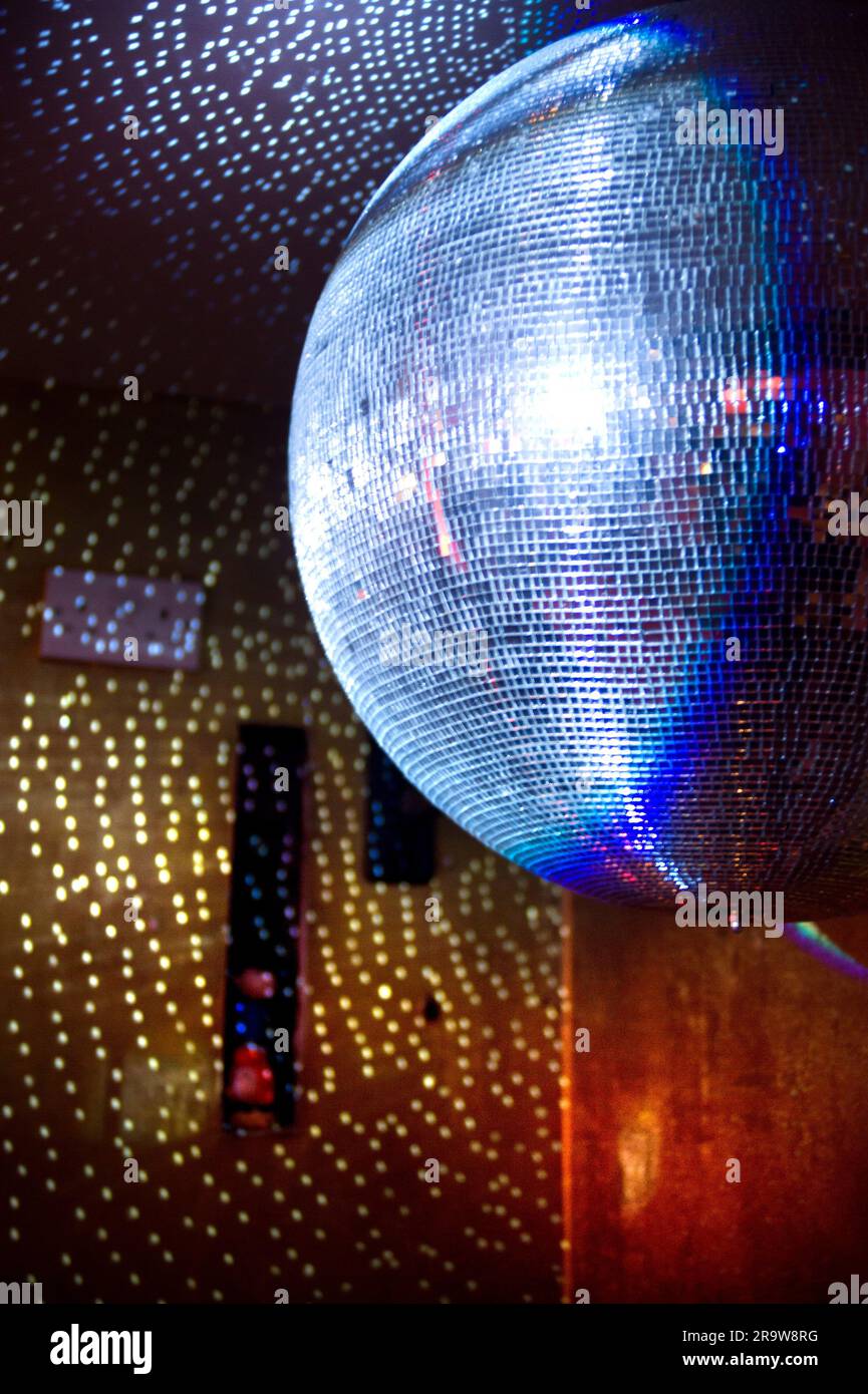 Large disco glitterball Stock Photo