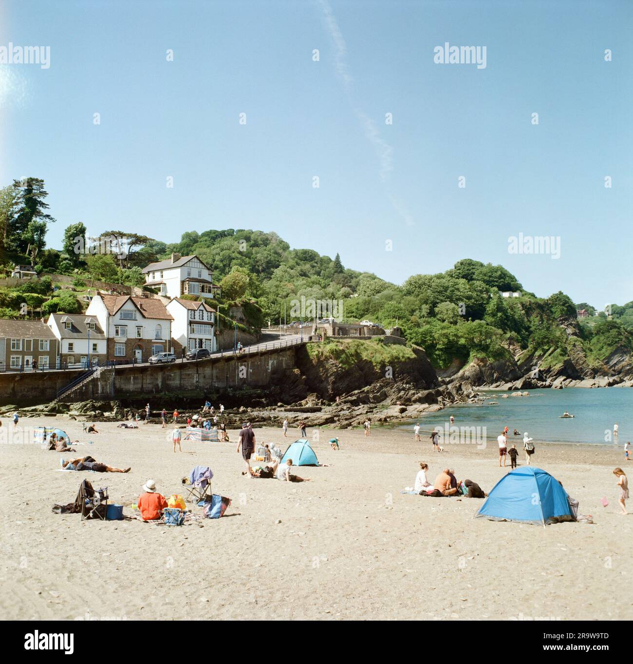 Combe Martin beach , North Devon, England, United Kingdom Stock Photo