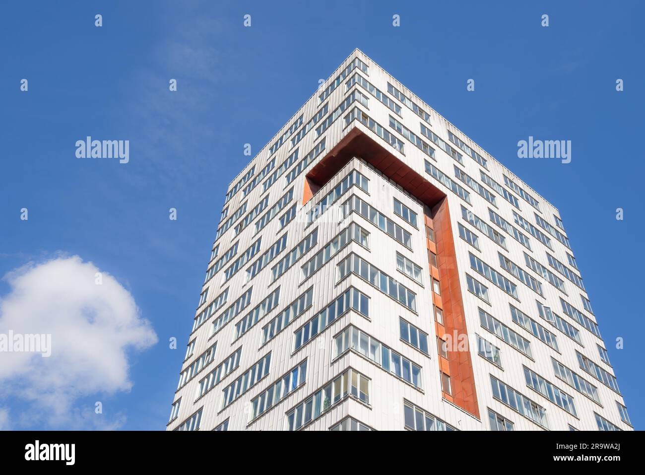 Amsterdam, Netherlands - Ij-Toren housing tower by Neutelings Riedijk Stock Photo