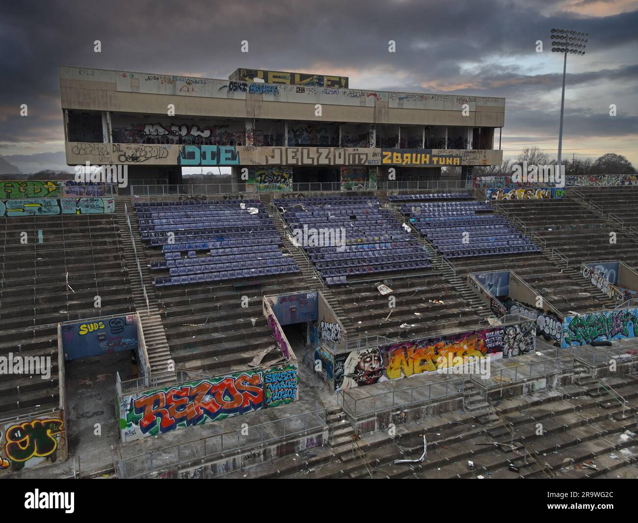 What abandoned sports stadiums from across the US look like today