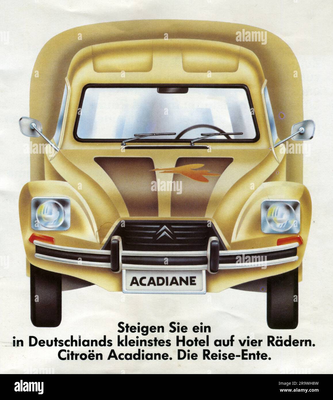 advertising, automobiles, Citroen Acadiane, leaflet, Citroen Automobil AG, Cologne, 1981, ADDITIONAL-RIGHTS-CLEARANCE-INFO-NOT-AVAILABLE Stock Photo