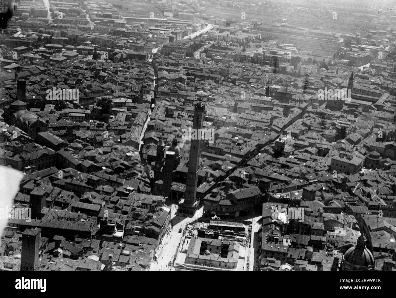 Bologna - foto panoramica aerea degli anni 30 Stock Photo