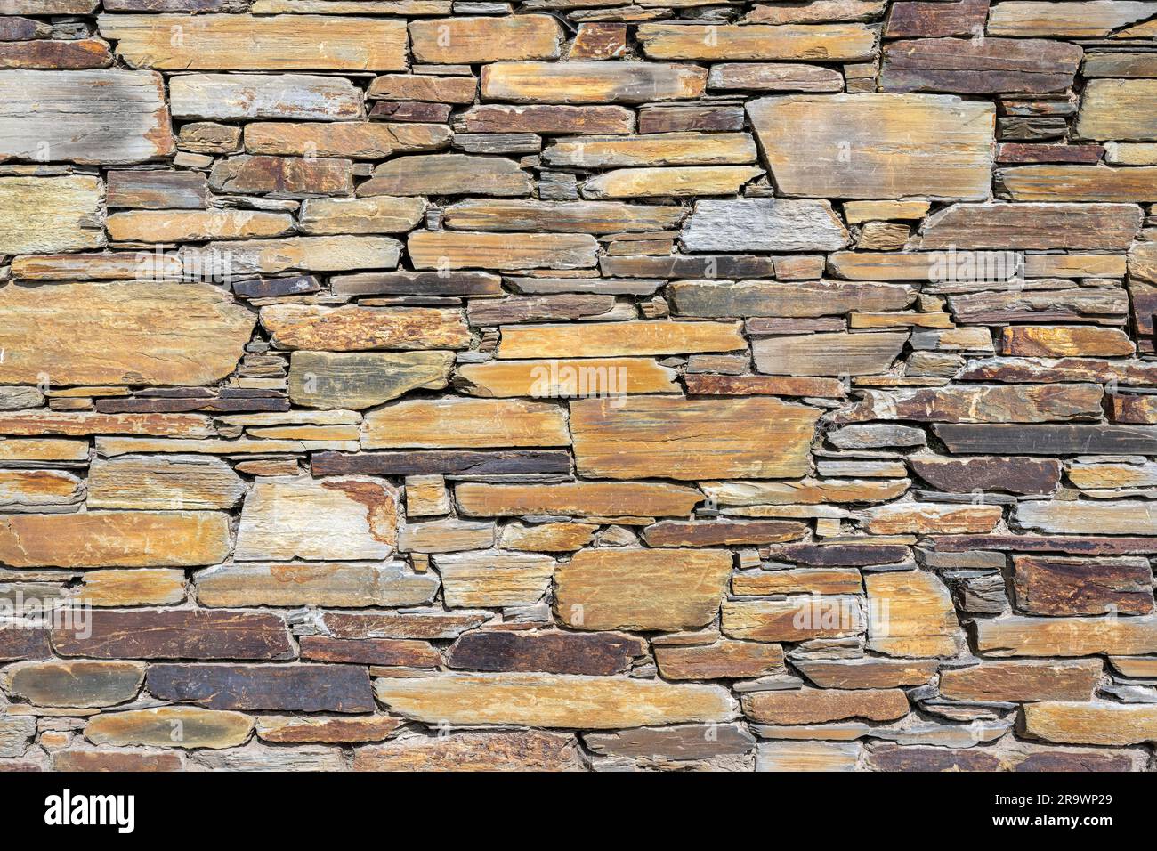 Slate slabs stacked to form a wall, fullsize, Cornwall, England, Great