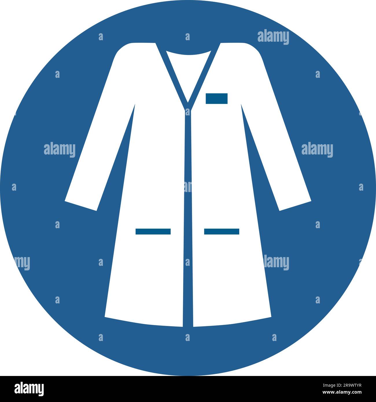 ISO 7010 M059 – Wear laboratory coat Stock Vector