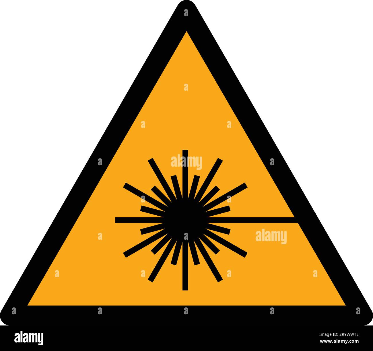 ISO 7010 W004 Laser beam Stock Vector Image & Art Alamy