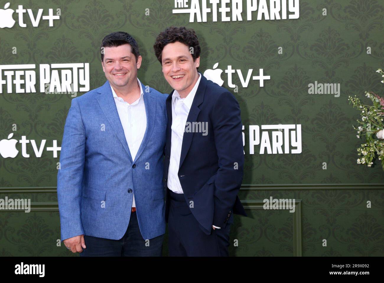 Los Angeles, CA. 28th June, 2023. Chris Miller, Phil Lord at arrivals for THE AFTERPARTY Season 2 Premiere, Bruin Theater, Los Angeles, CA June 28, 2023. Credit: Priscilla Grant/Everett Collection/Alamy Live News Stock Photo